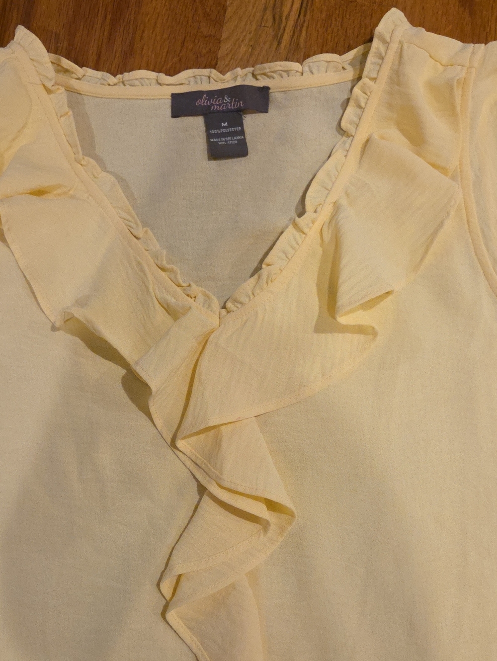 Pretty Yellow Ruffle Top - Picture 7 of 10